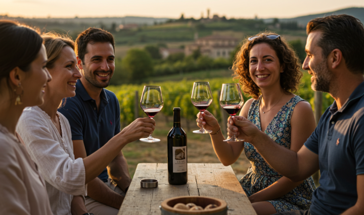 Dégustation de vin italien, Feucherolles